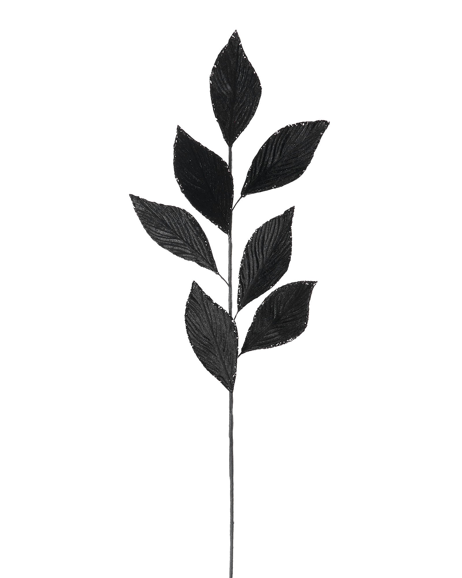 Black Artificial Leaf Spray, 72 cm