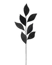 Black Artificial Leaf Spray, 72 cm