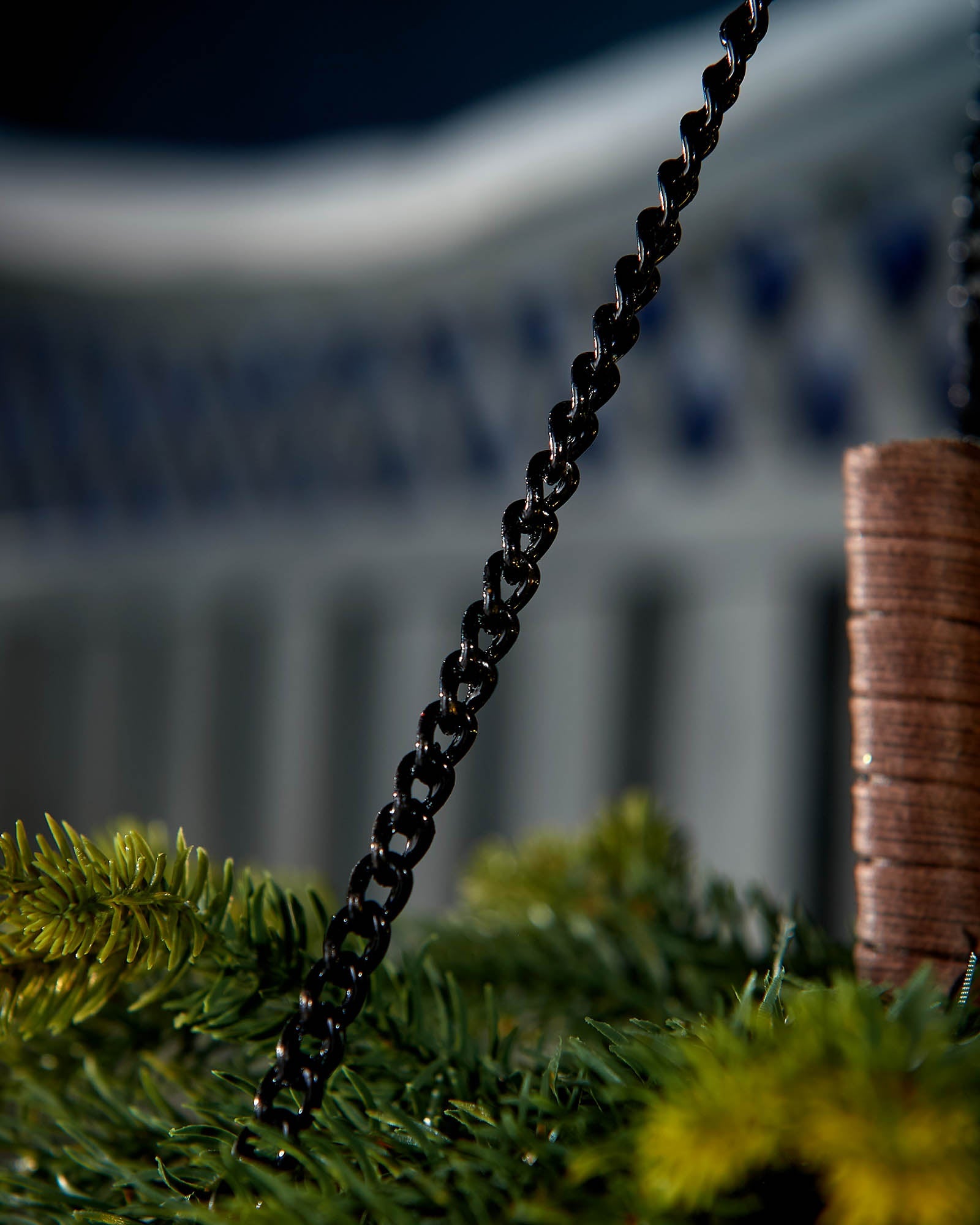 Pre-Lit 3D Hanging Teardrop Swag, 60 cm