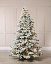 Pre-Lit Snow Flocked Arctic Fir Christmas Tree, 7 ft
