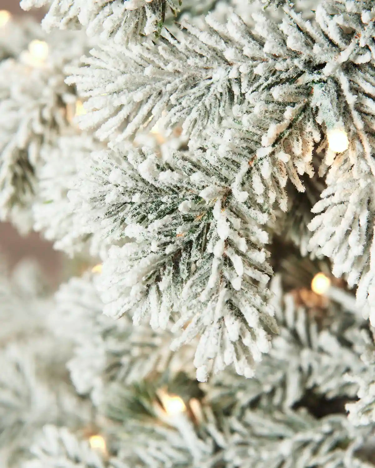 Pre-Lit Snow Flocked Arctic Fir Christmas Tree, 7 ft