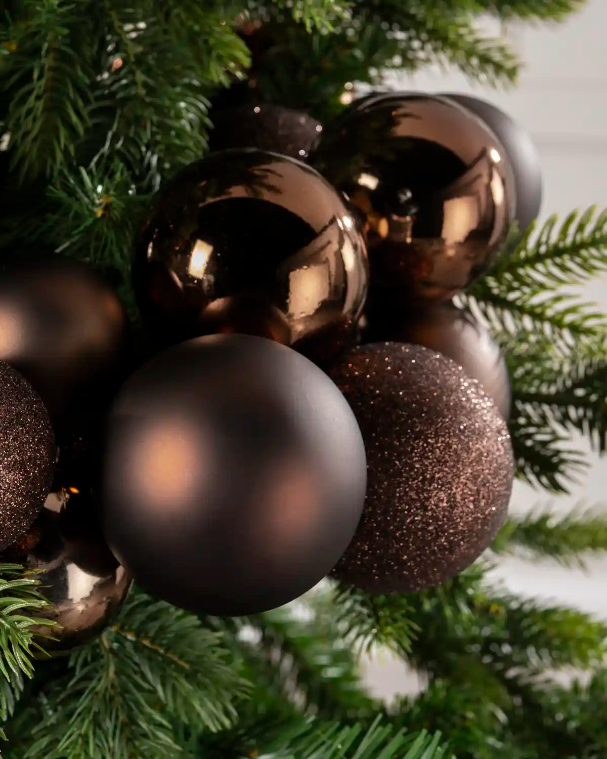 Espresso Bauble Cluster Arch, 60 cm