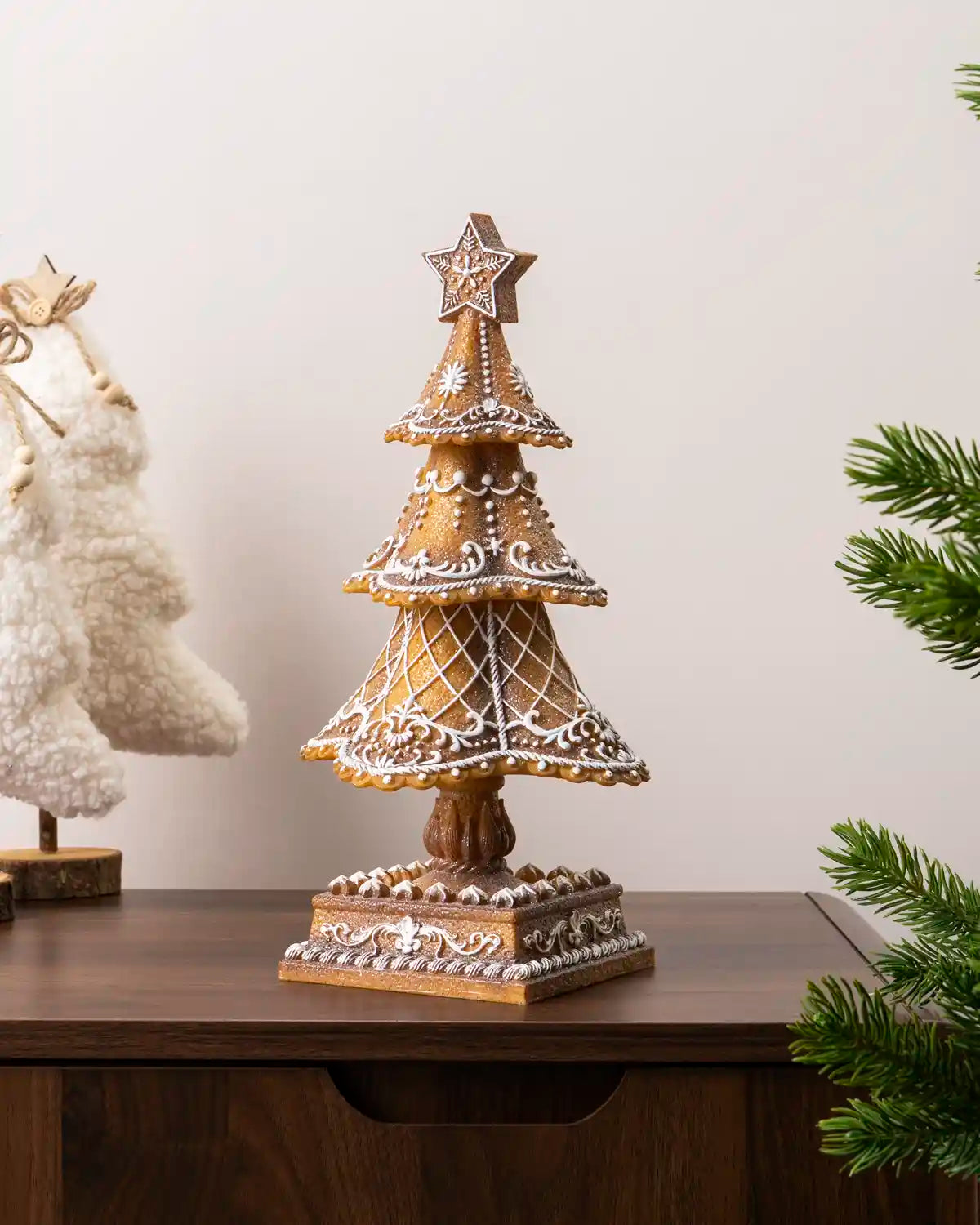 Gingerbread Christmas Tree Decoration, 32 cm