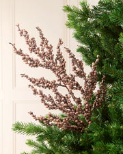 Brown Berry Christmas Tree Pick, 70 cm
