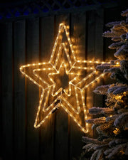 Pre-Lit Flashing Star, Silhouette, 72 cm