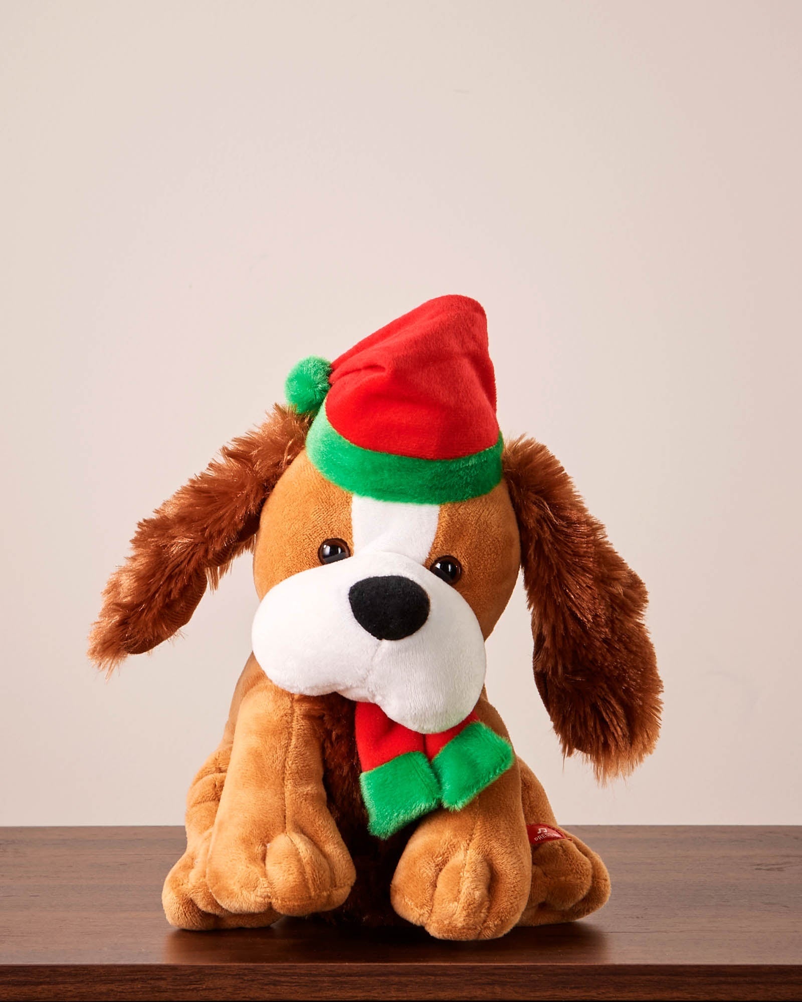 30 cm Standing and Singing Dog with Flapping Ears Christmas Decoration