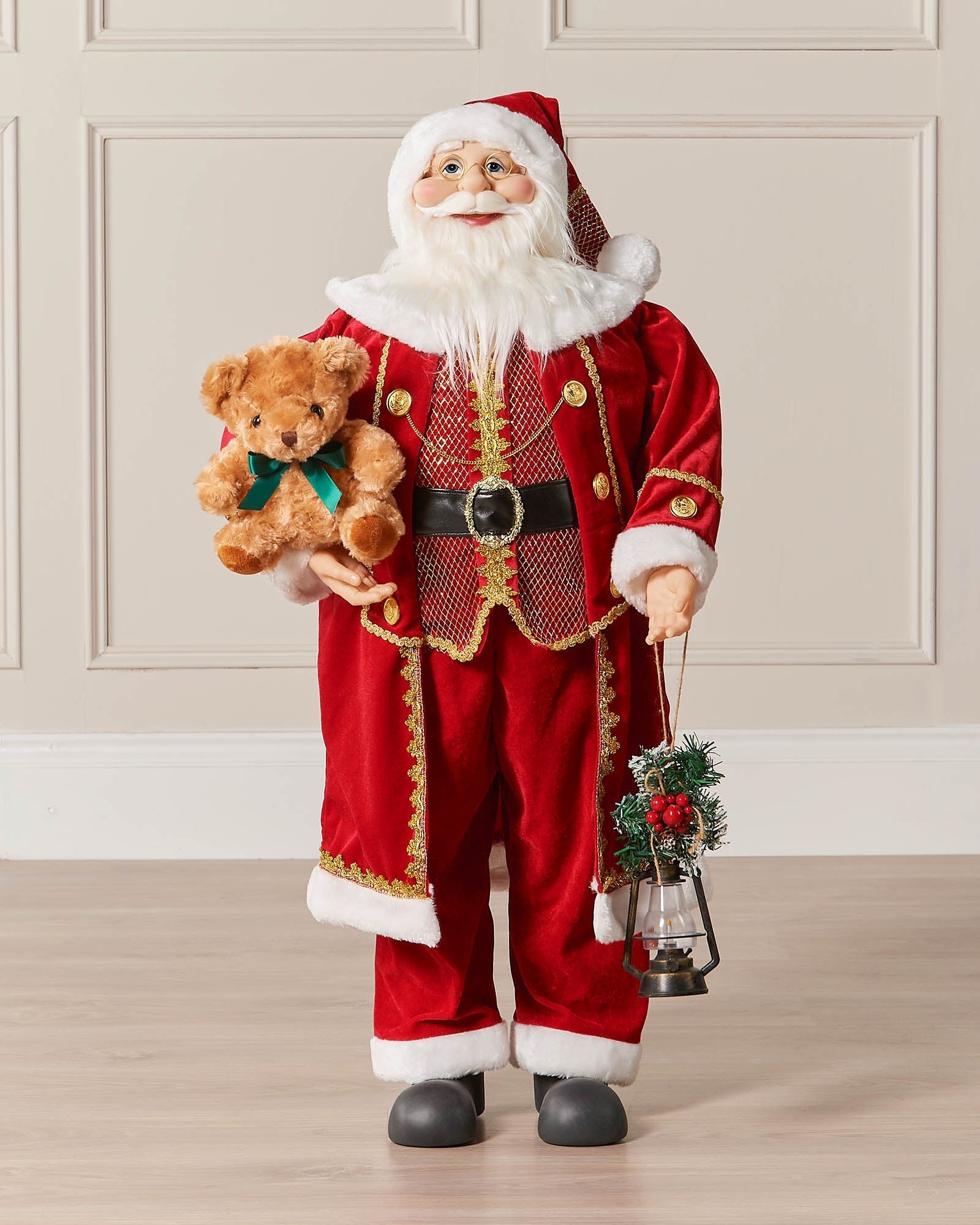 Large Standing Santa Figurine, 90cm