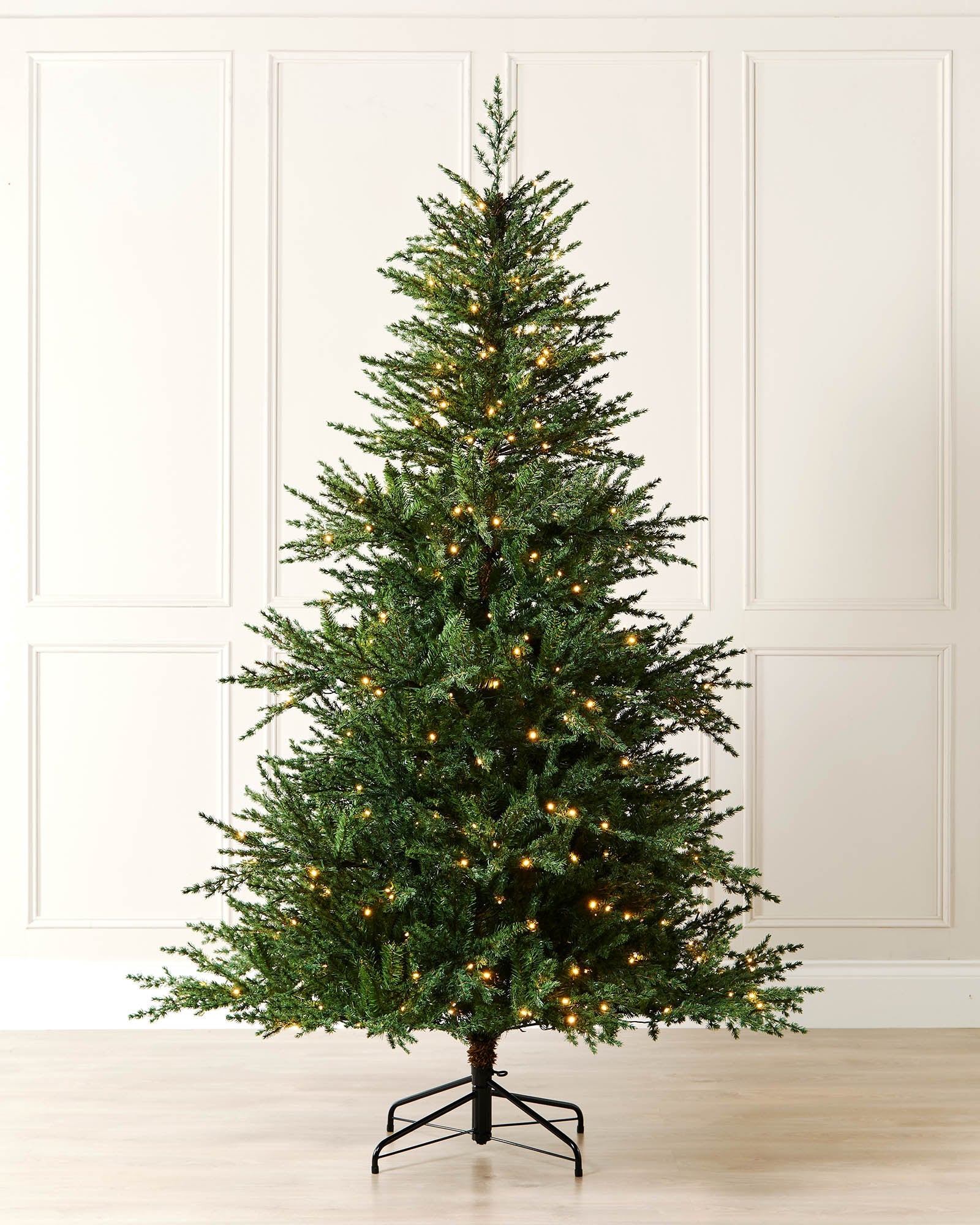 Pre-Lit Traditional Fir Multi-Function Christmas Tree, 8 ft