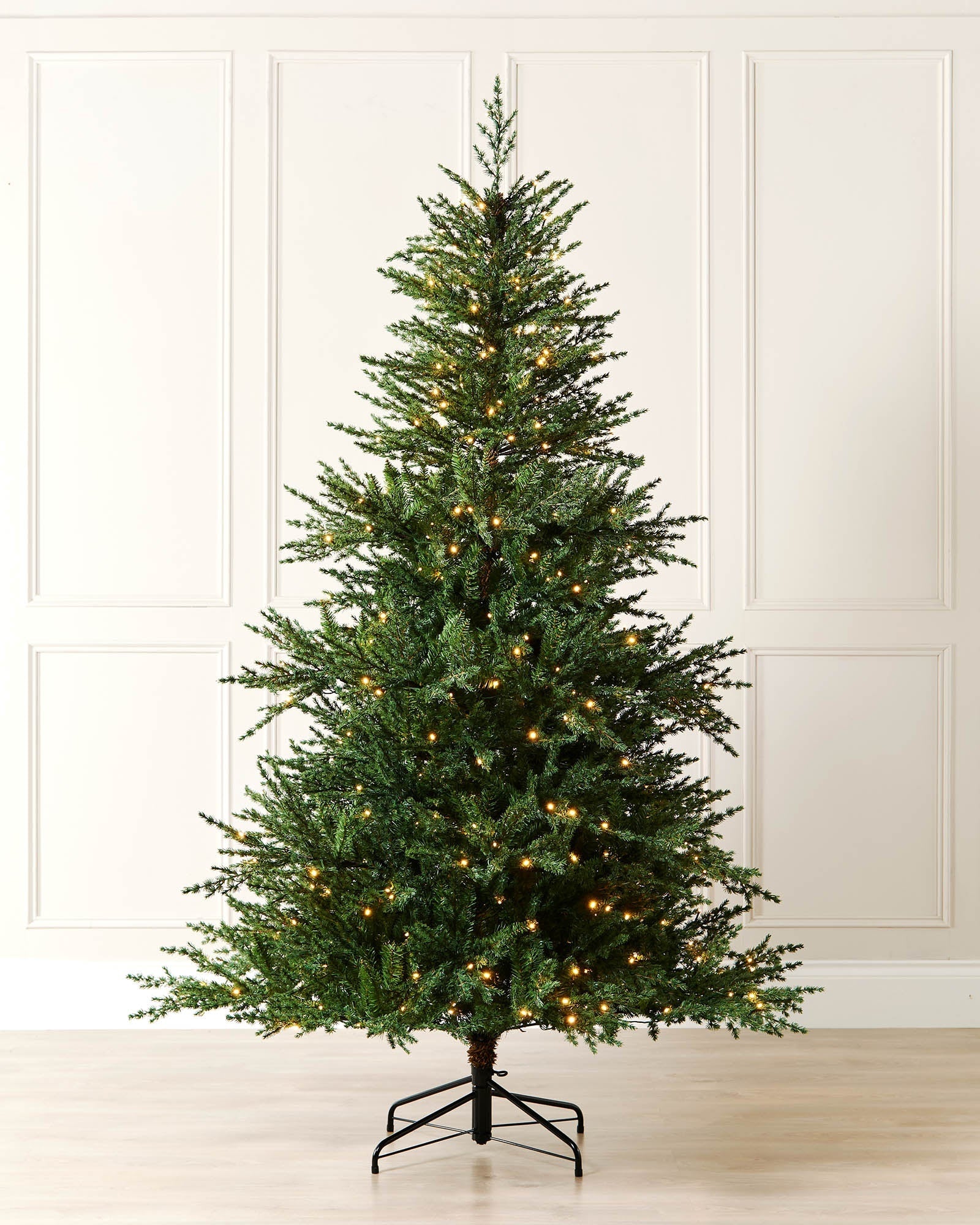Pre-Lit Traditional Fir Multi-Function Christmas Tree, 8 ft