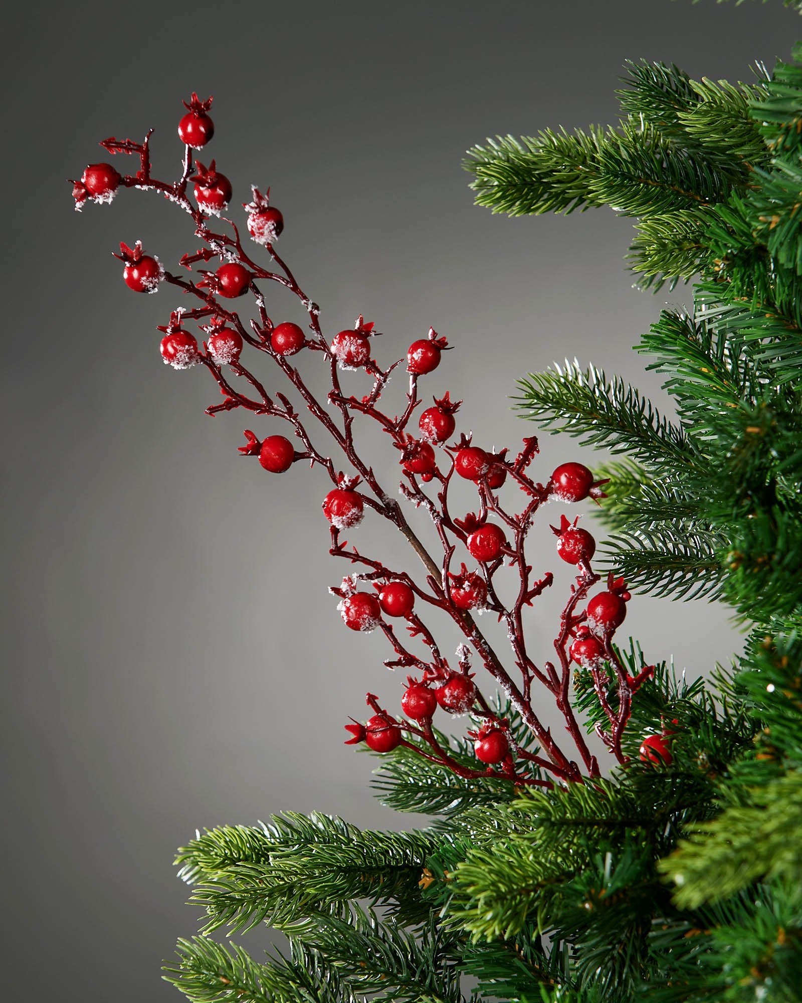 Red Artificial Berries Tree Pick, 57 cm