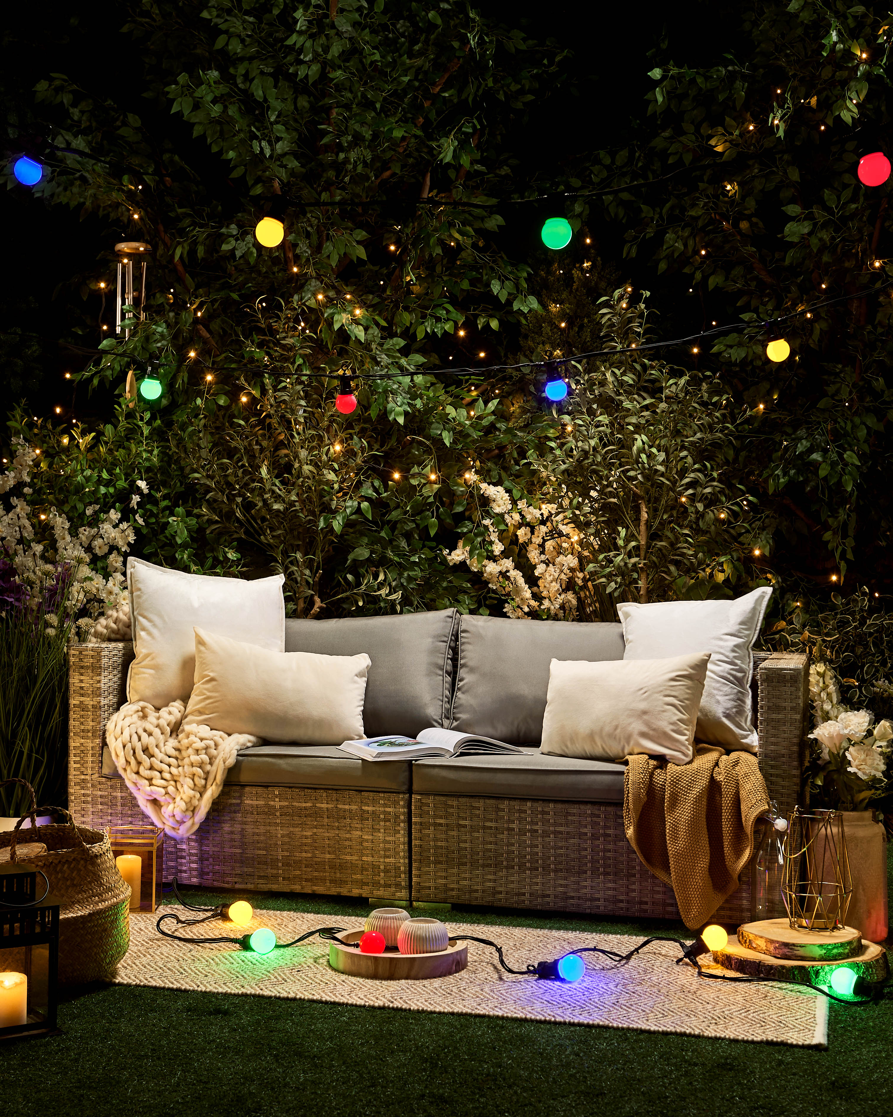 Pro Series Connectable Festoon Lights, Multi Colour