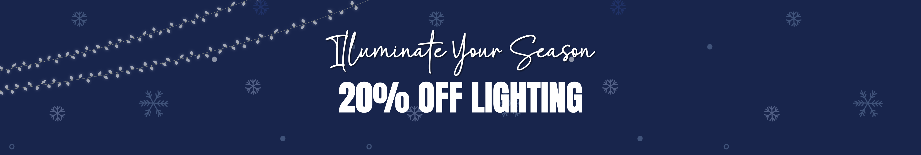 20% off all connectable lightings