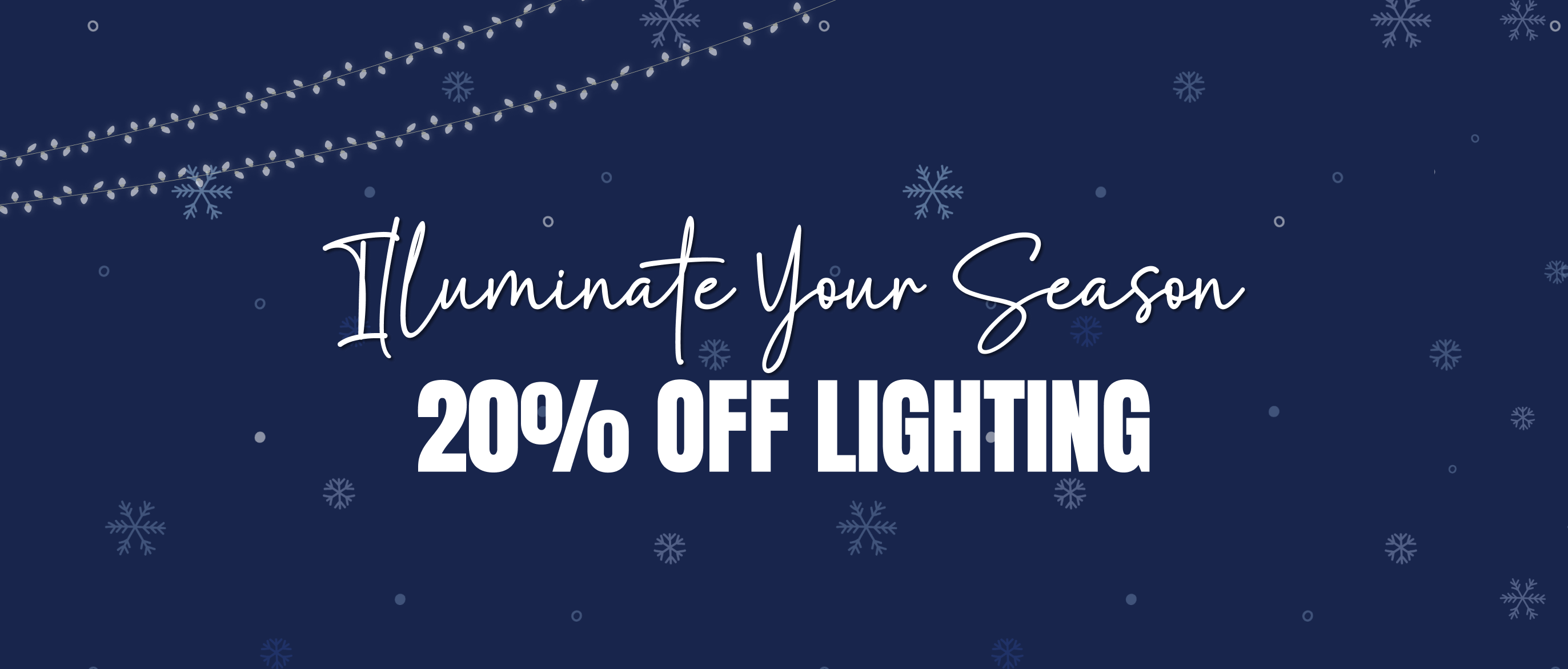 20% off all connectable lightings