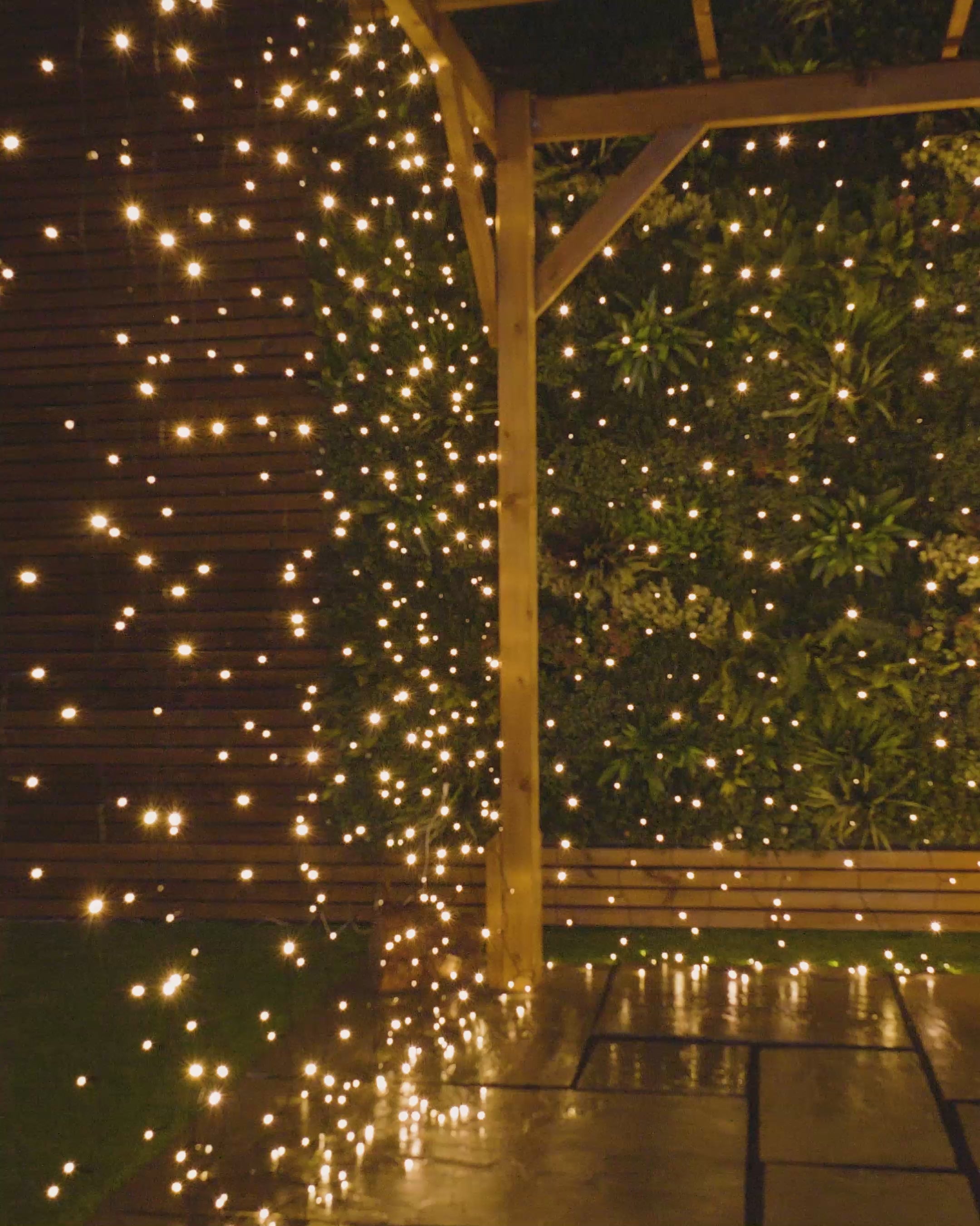 Load video: Home Series Connectable Curtain Lights, 2 m x 2.5 m, Warm White
