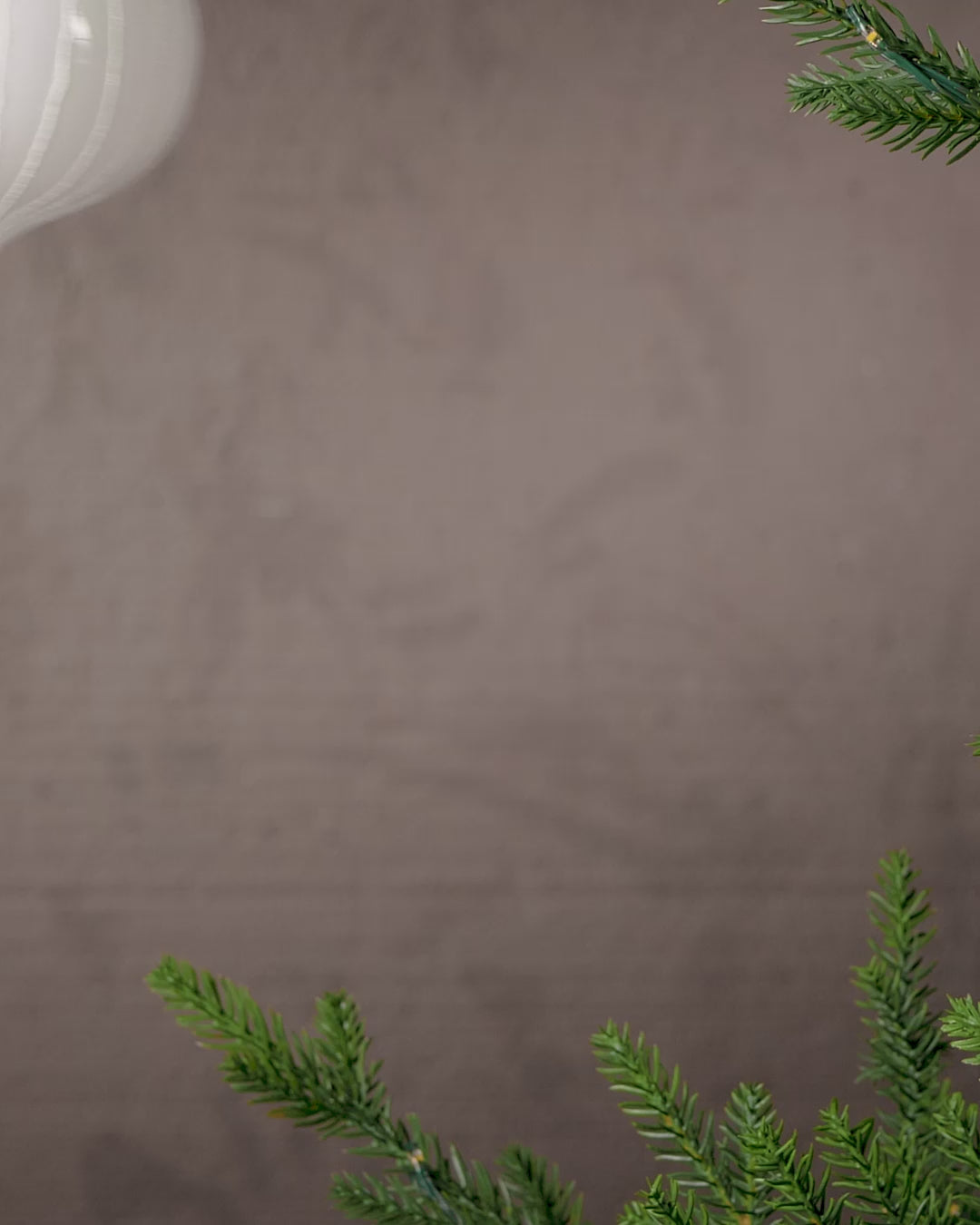 Load video: Set of 6 Glass Baubles, White, 10 cm