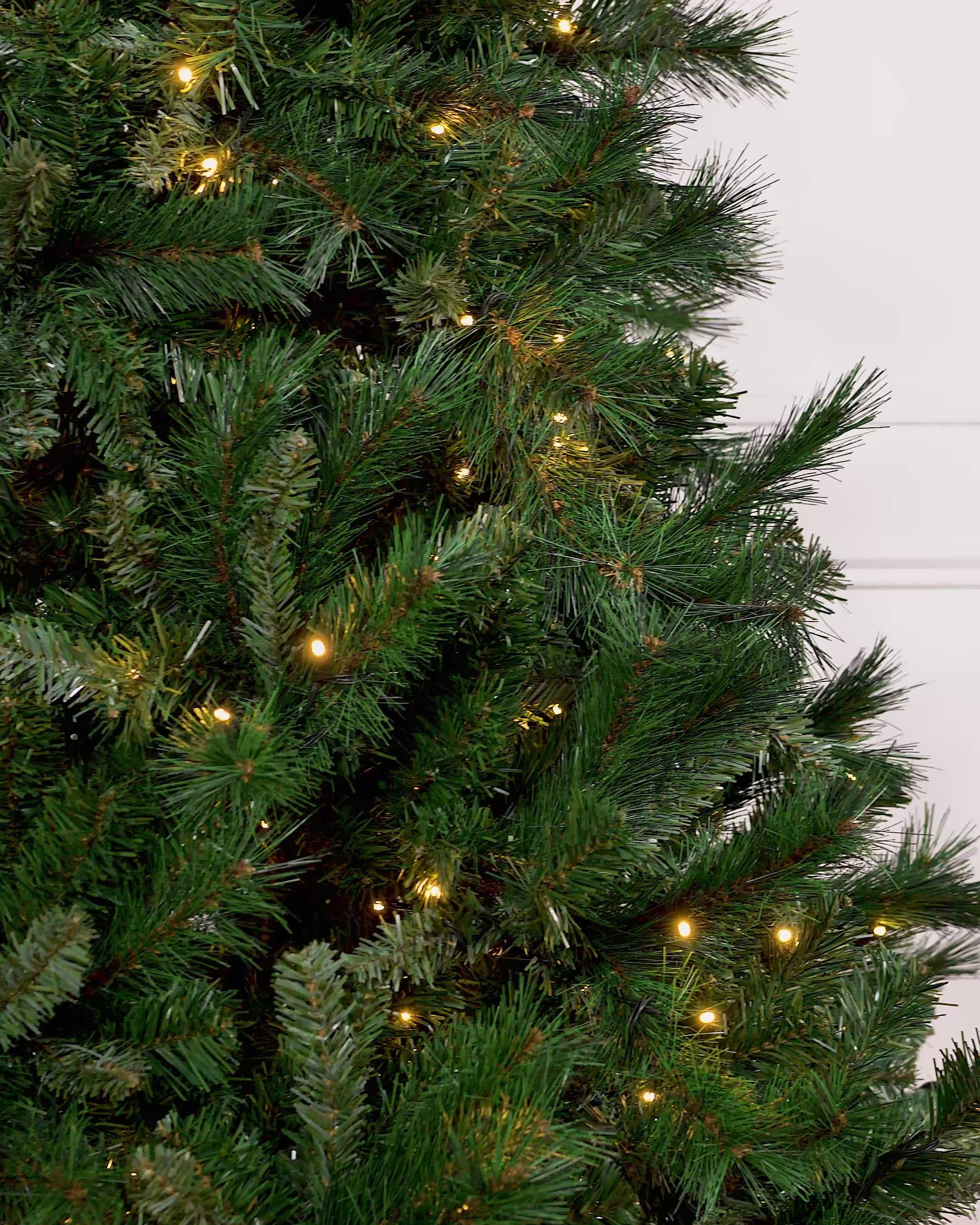 Load video: Pre-Lit Victorian Pine Christmas Tree, 7 ft