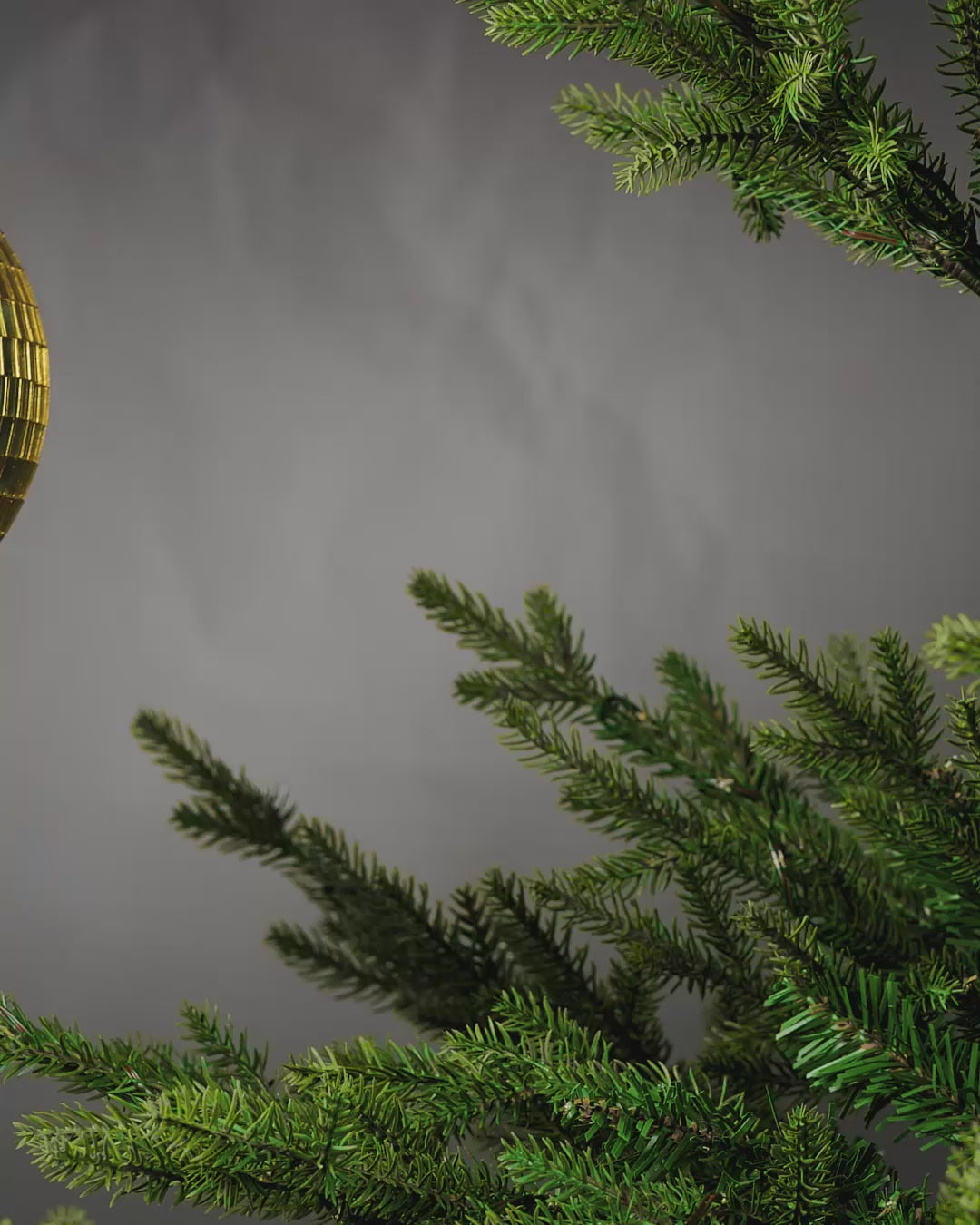 Load video: Oversized Disco Ball Bauble, Gold, 15 cm