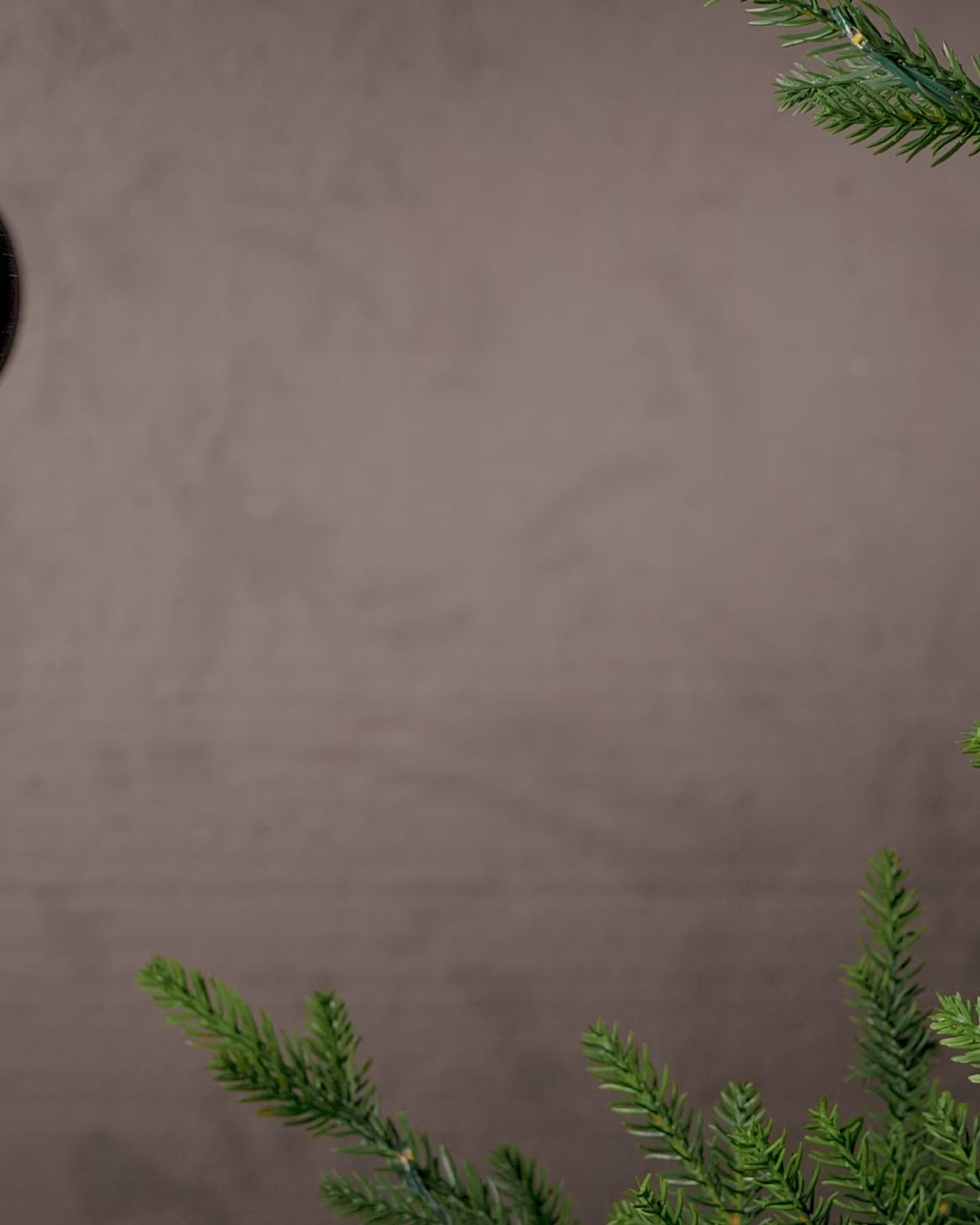 Load video: Set of 6 Glass Baubles, Black, 10 cm