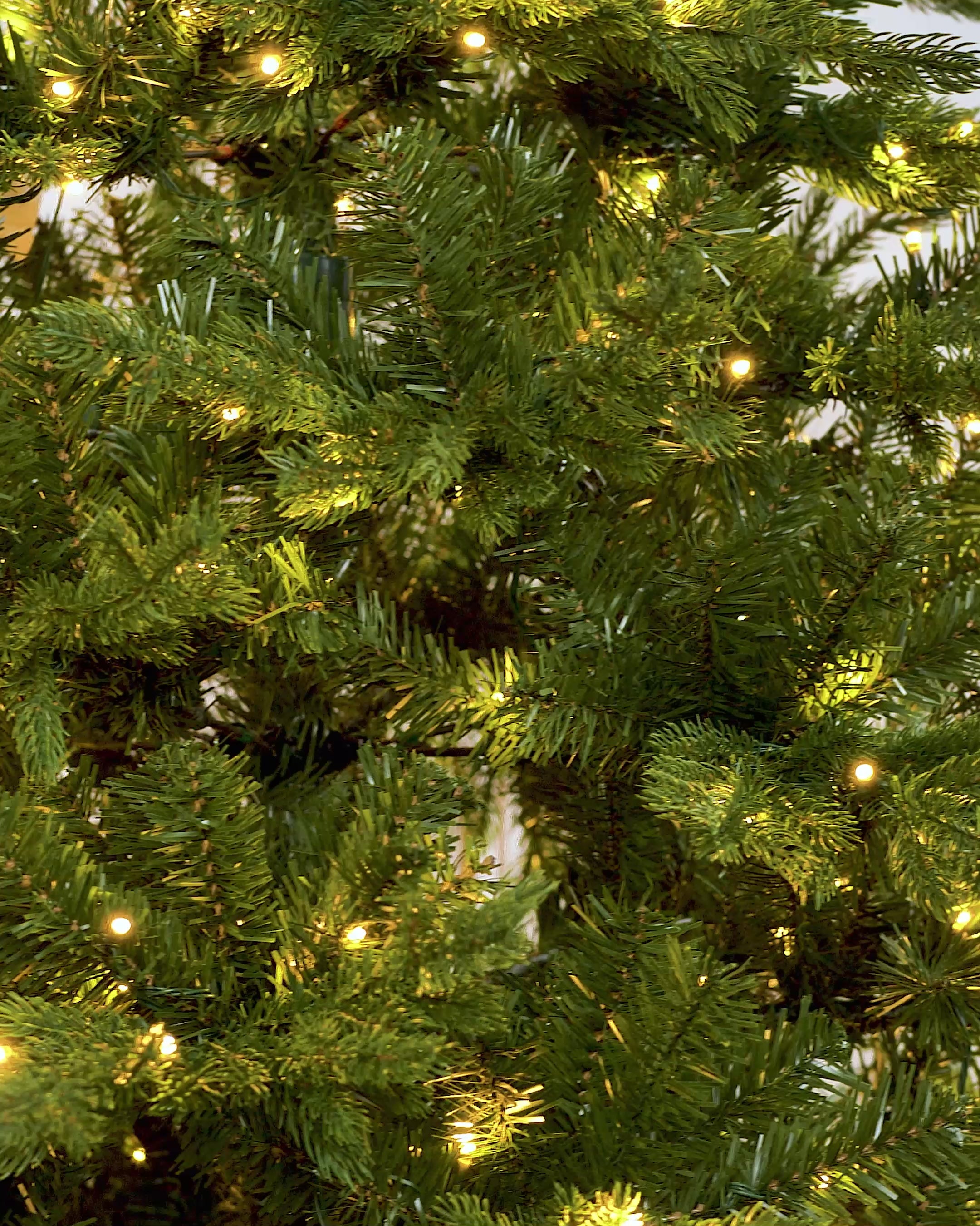 Load video: Pre-Lit Windsor Fir Christmas Tree, Dual Warm White, 7 ft
