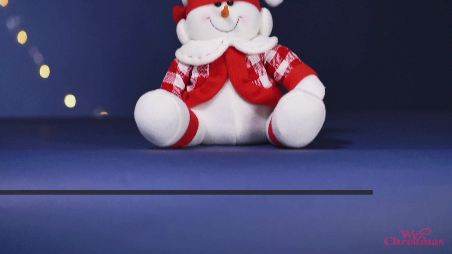 Load video: Set of 2 Sitting Snowmen Figurines, 25 cm