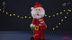Animated Musical Santa Figurine, 35 cm