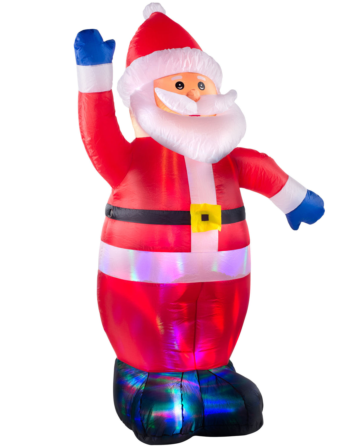 Pre-Lit Inflatable Animated Santa, 6 ft
