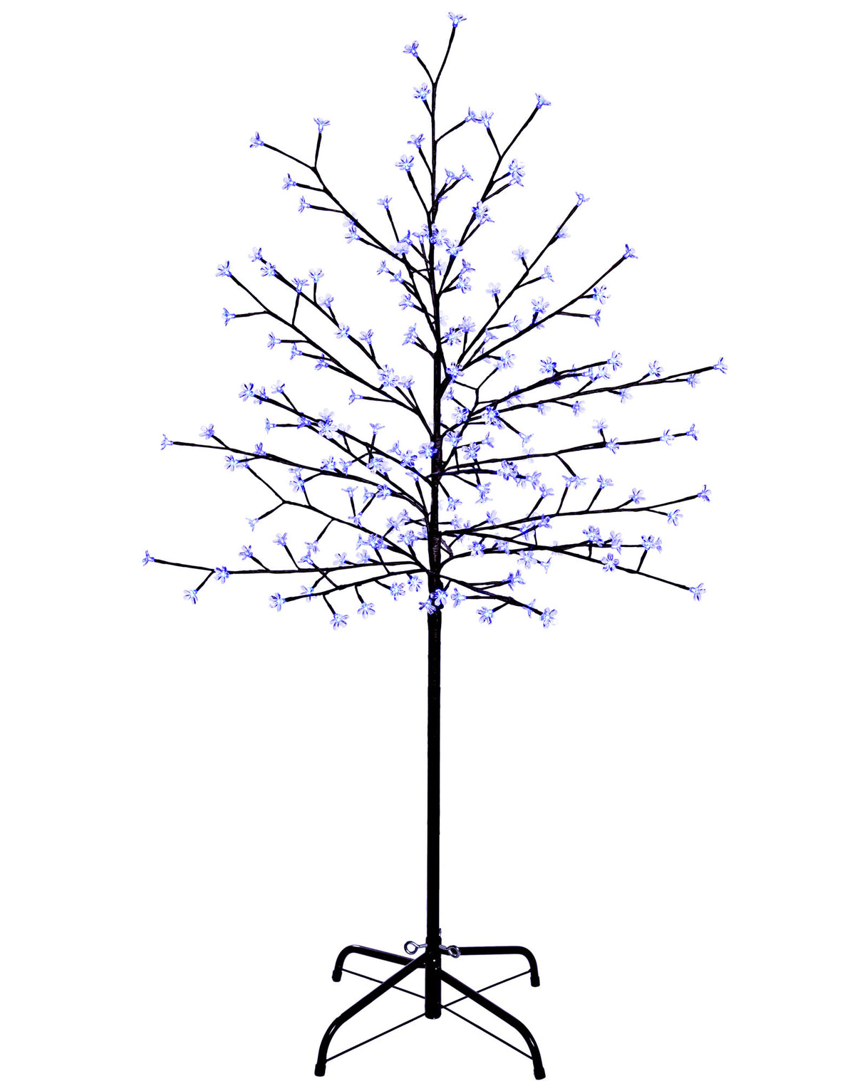 Pre-Lit 200 LED Cherry Blossom Twig Tree, Blue, 5 ft