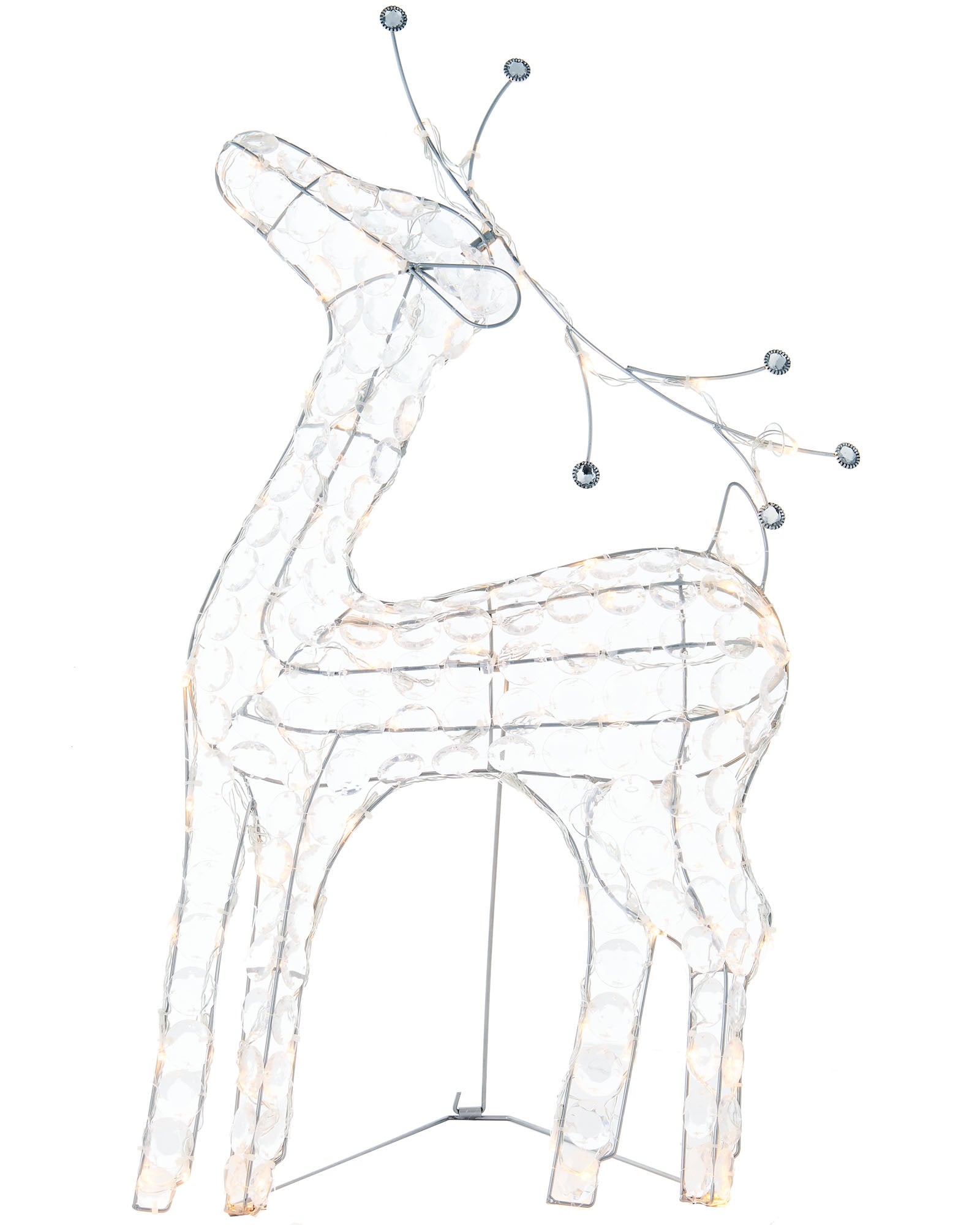 2D Crystal Reindeer, 80 cm