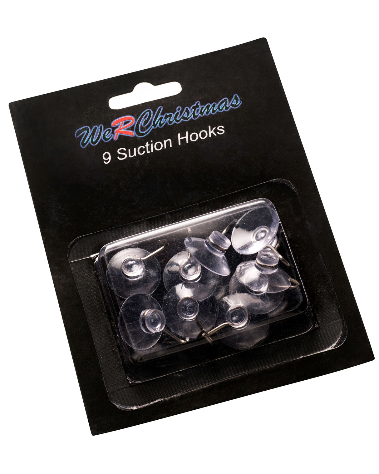 Multipurpose Suction Clips With Hook, Pack of 9