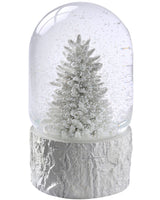 Musical Christmas Tree Snow Globe, White, 17 cm