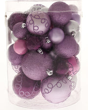 50 Lilac Shatterproof Baubles