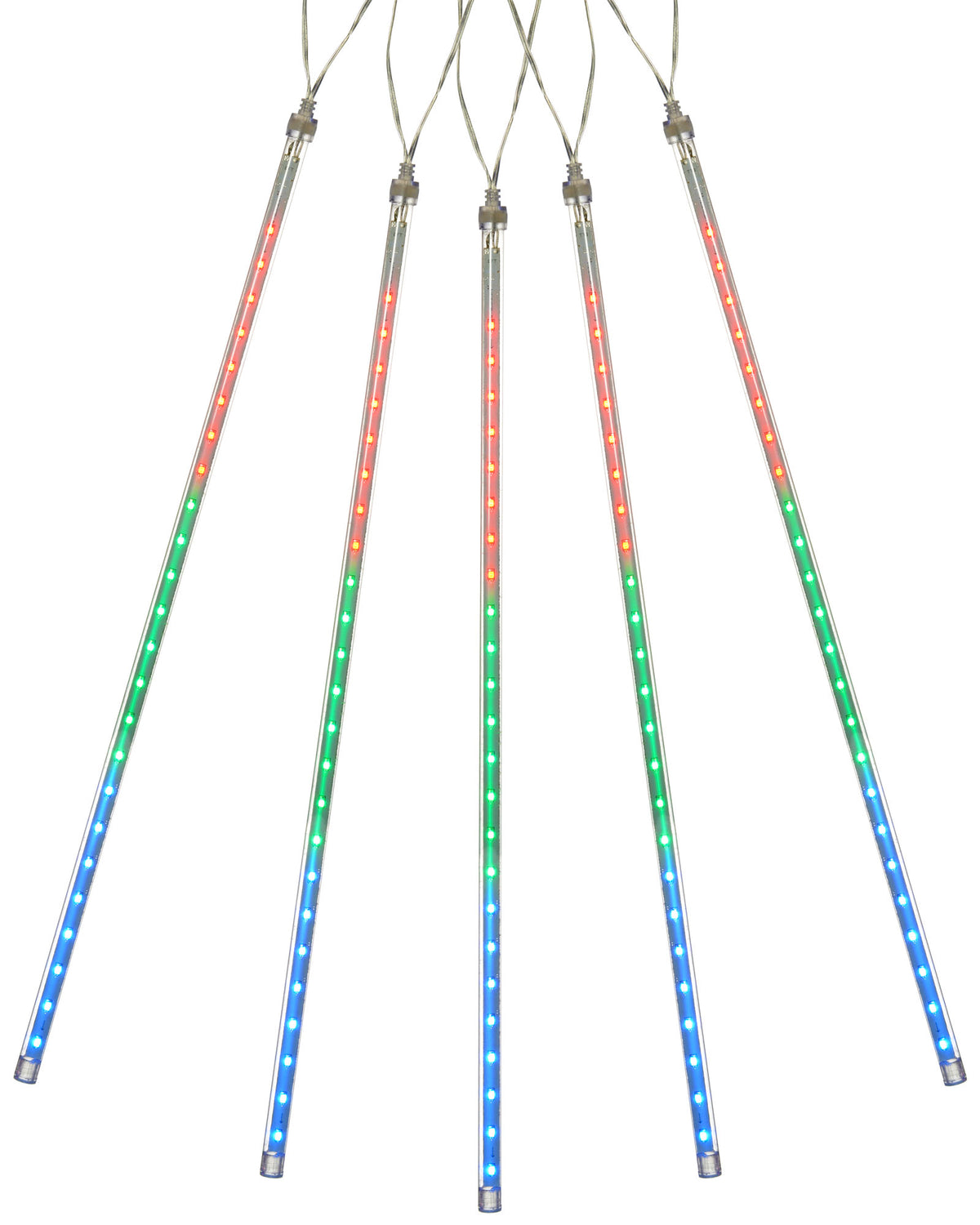 Set of 5 LED Meteor Shower Light String, 4 m
