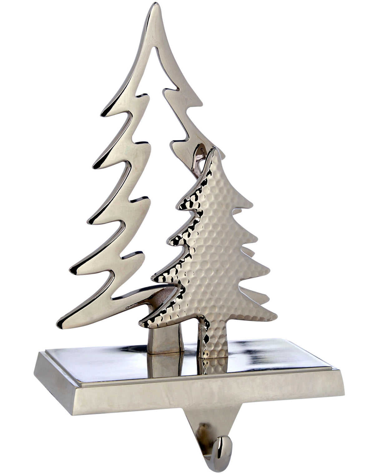 Christmas Tree Stocking Holder, Silver, 18 cm