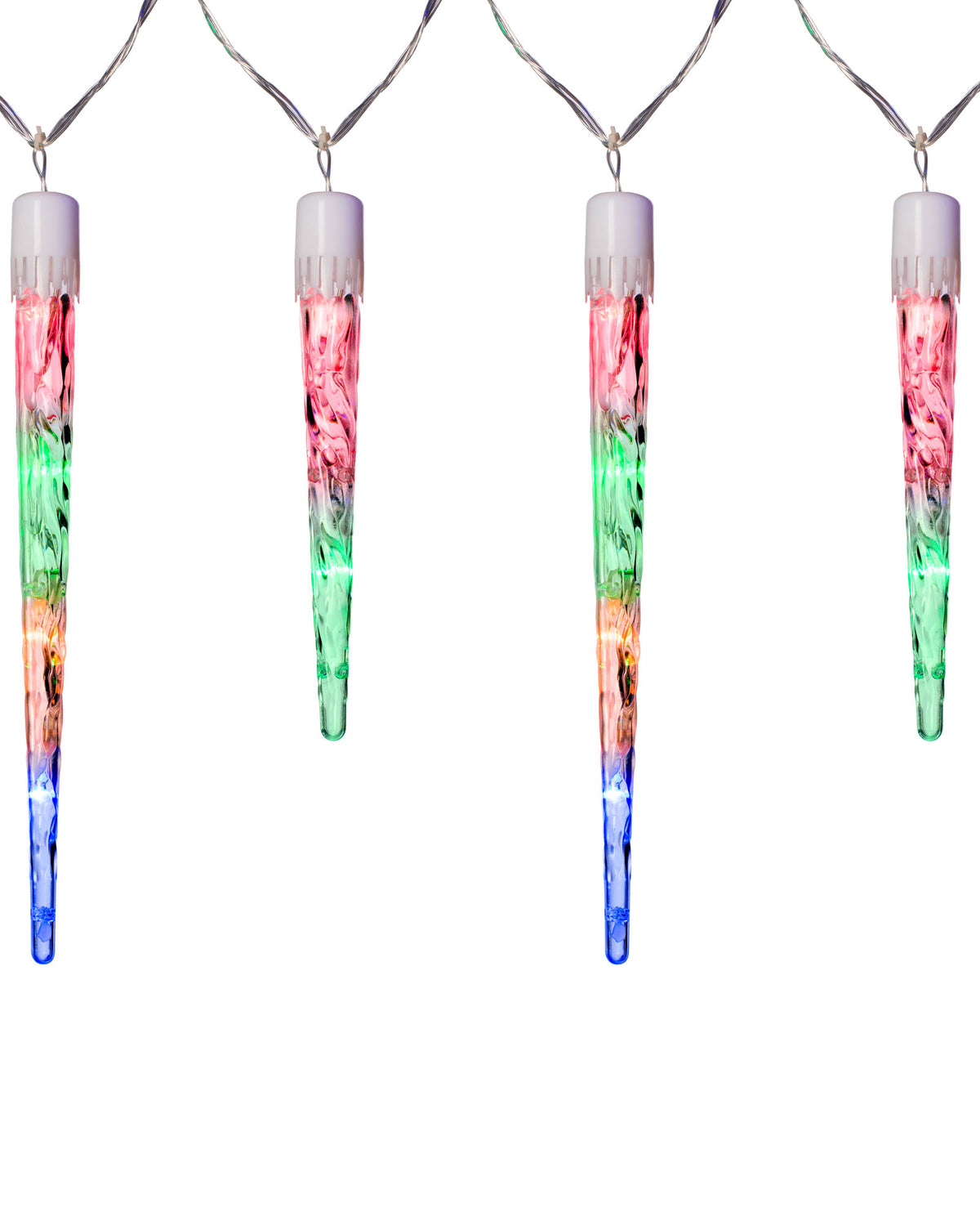 Connectable Icicle LED Christmas Lights, Multi-Colour
