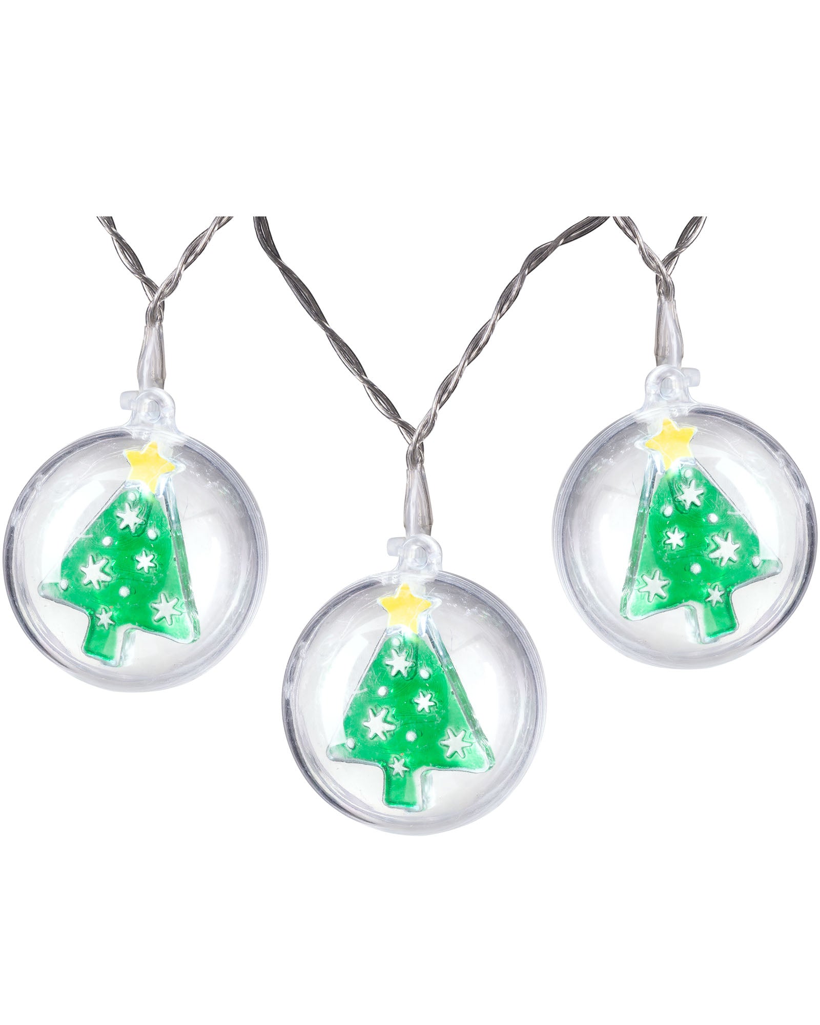 10 Christmas Tree Bauble LED String Lights, 1.8 m