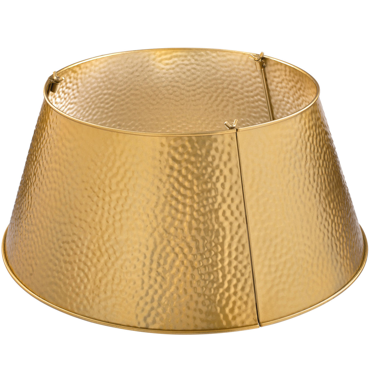 Metal Tin Tree Collar, Gold, 55 cm