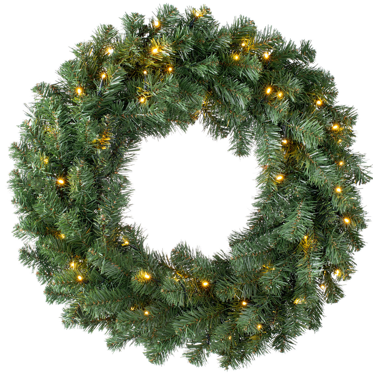 Pre-Lit Extra Thick Wreath, 76 cm – We R Christmas