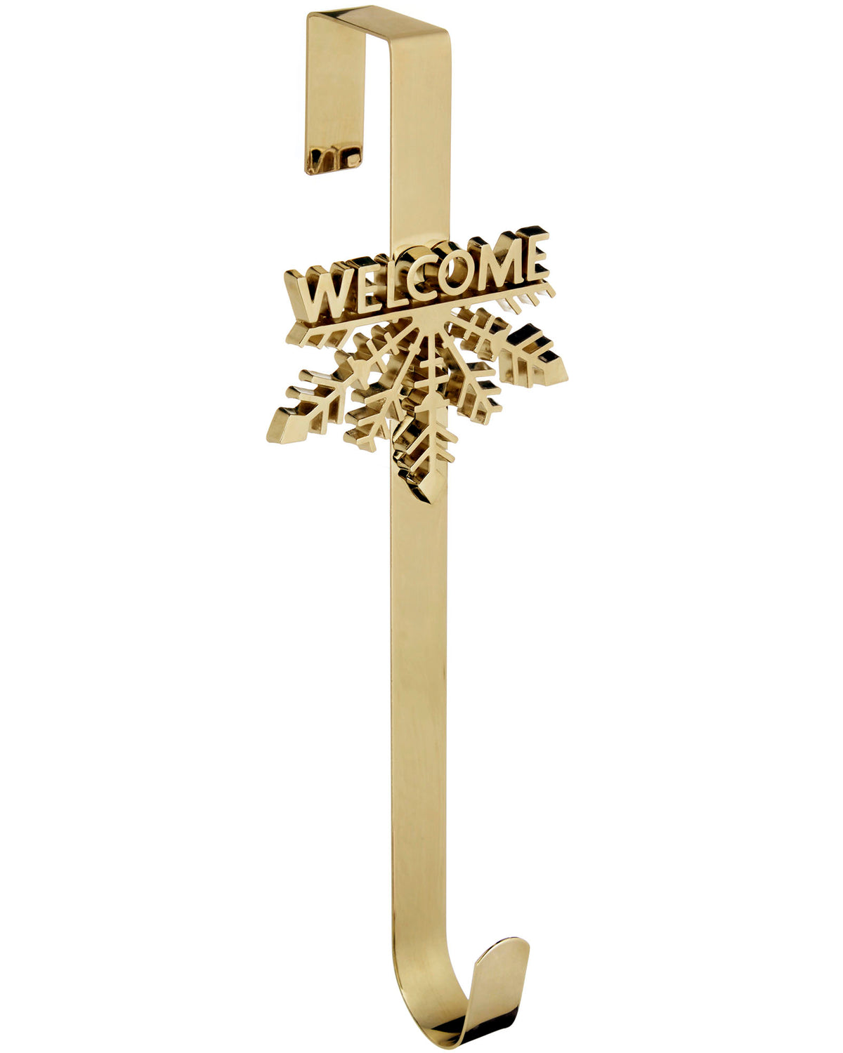 Welcome Wreath Door Hanger, Gold, 38 cm