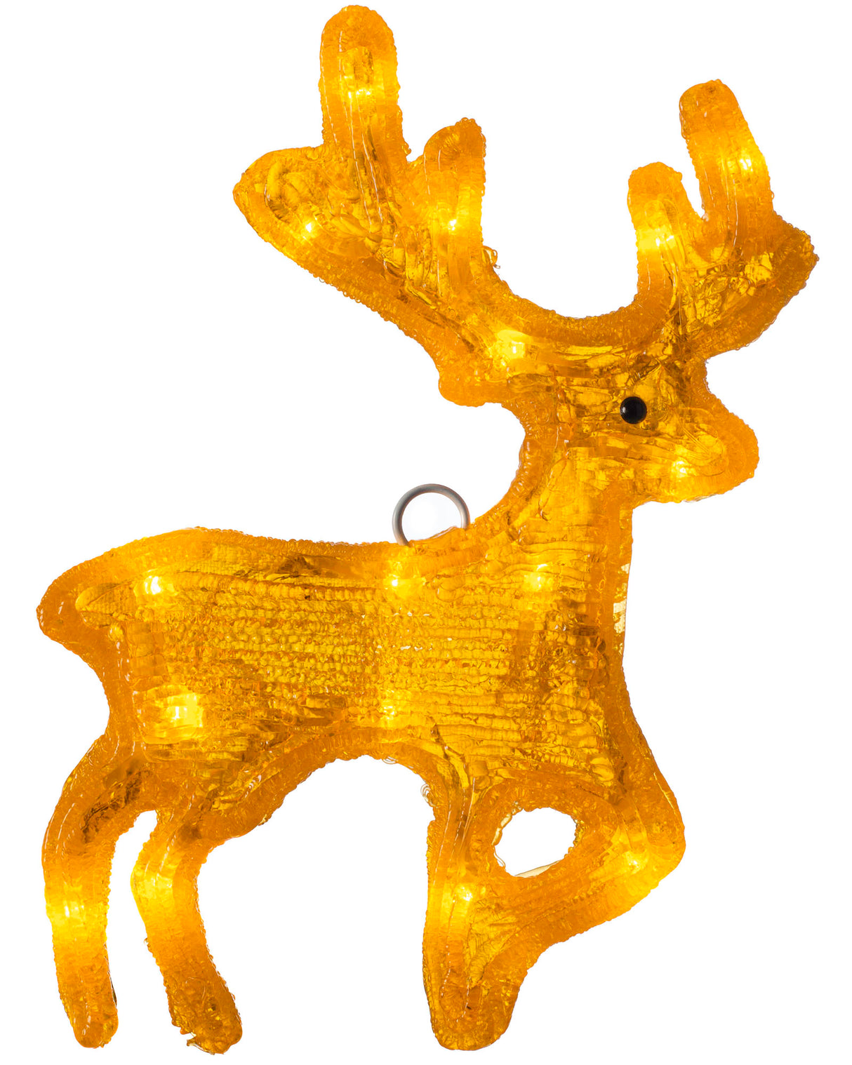 Pre-Lit Acrylic Reindeer, 28 cm