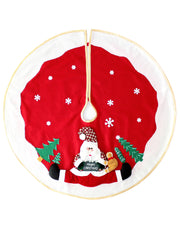 3D Santa Tree Skirt, 100 cm