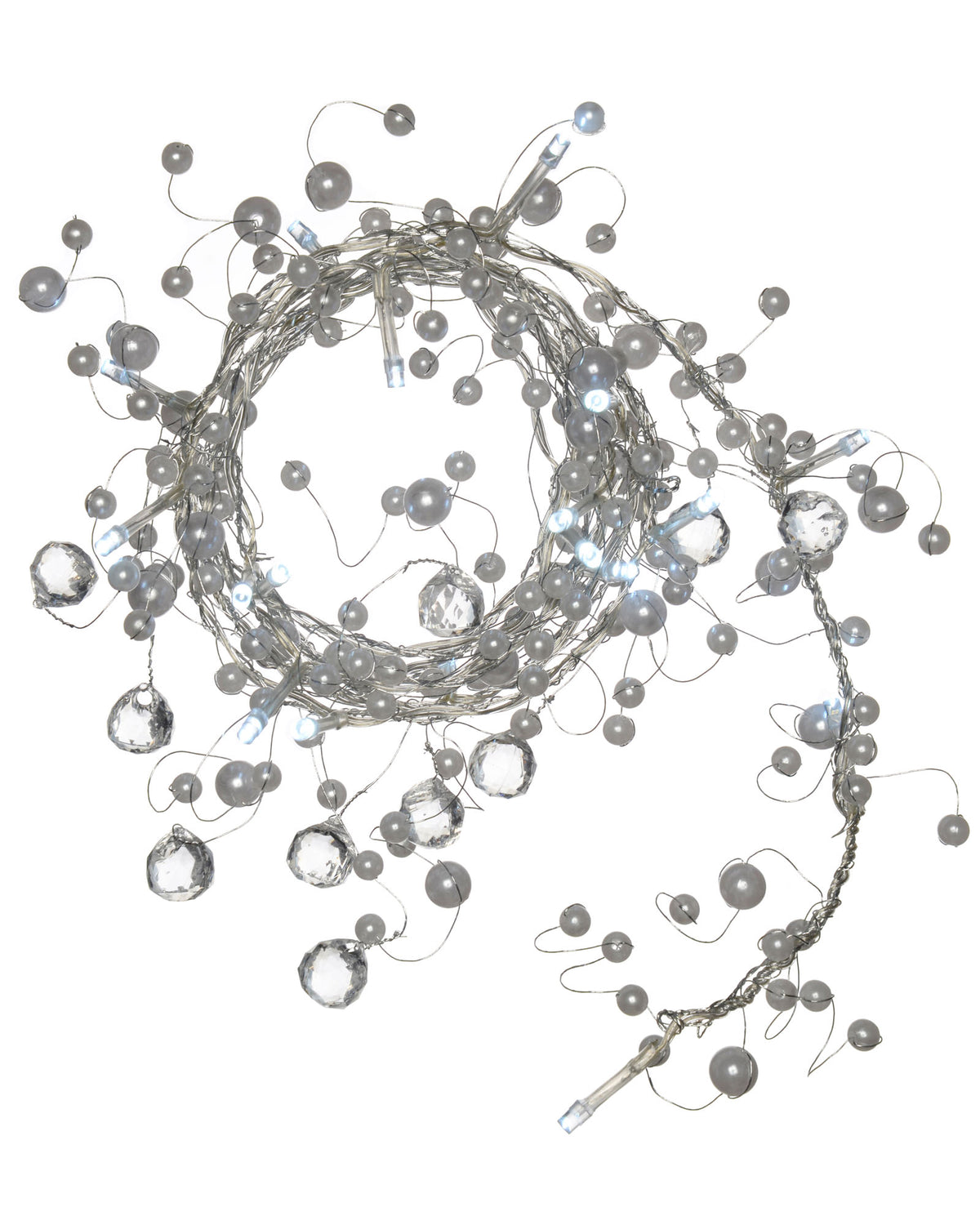 Beaded LED Light String , Bright White, 1.8 m
