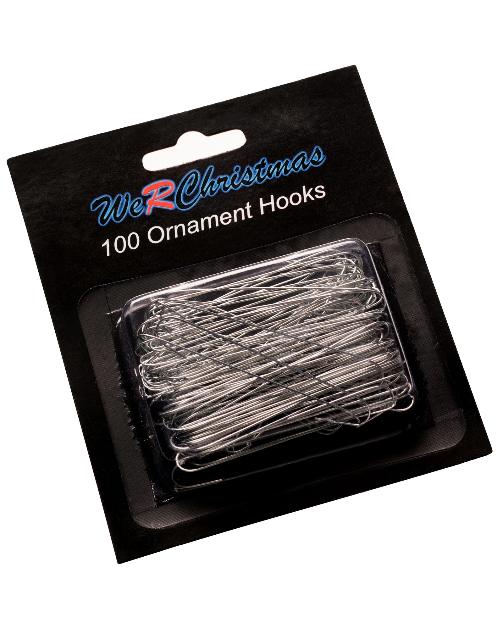 Bauble Ornament Hooks, Silver, Pack of 100