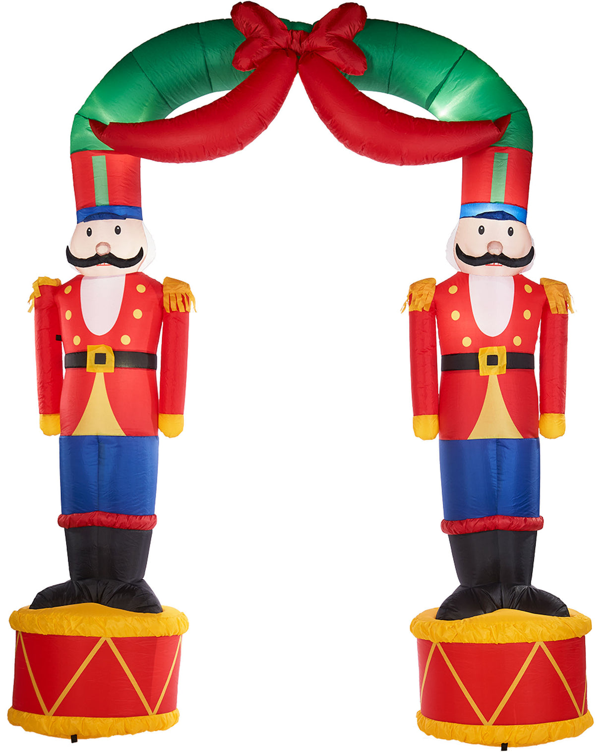 Pre-Lit Inflatable Nutcracker Arch, 8 ft