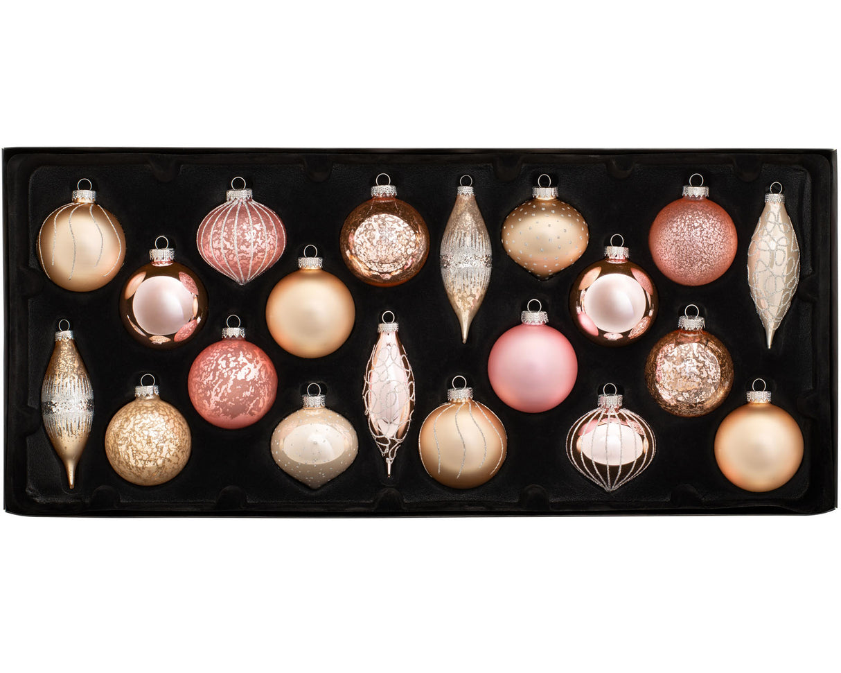 Sweet Harmony Glass Baubles, 20 Pack