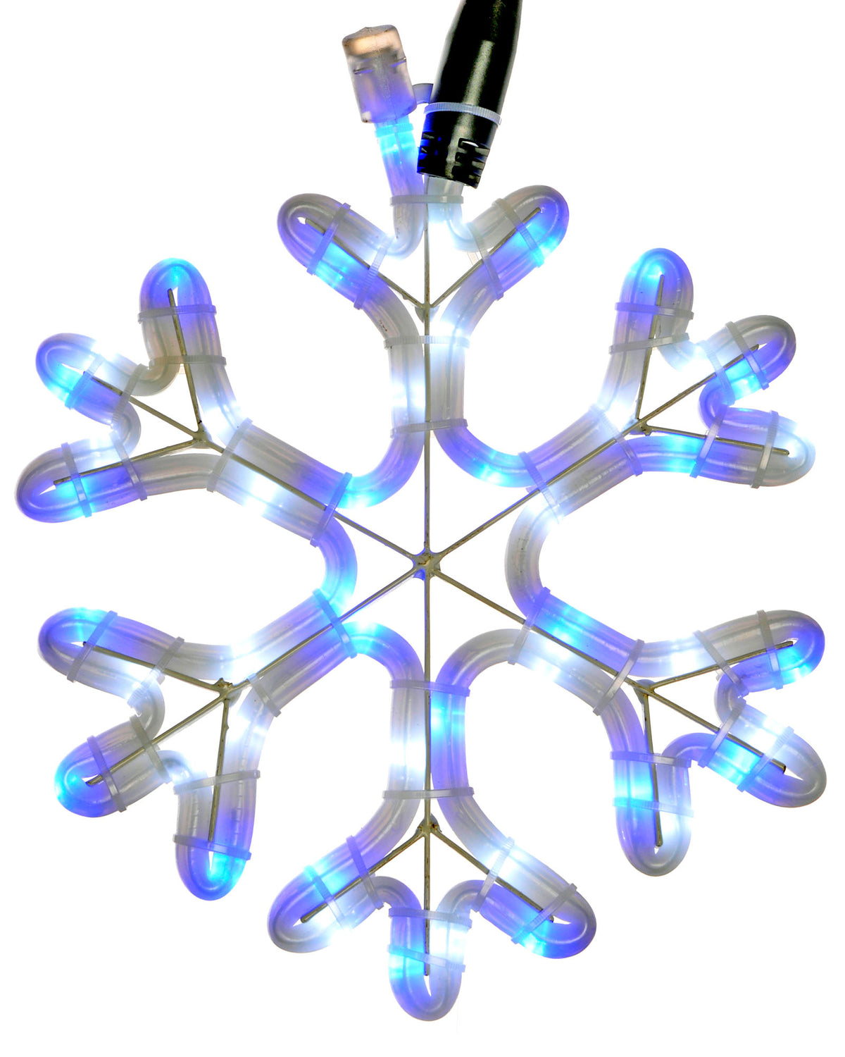 LED Snowflake Rope Light Silhouette, 26 cm