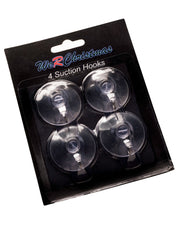 Pack of 4 Multi-Purpose Suction Clips with Hook