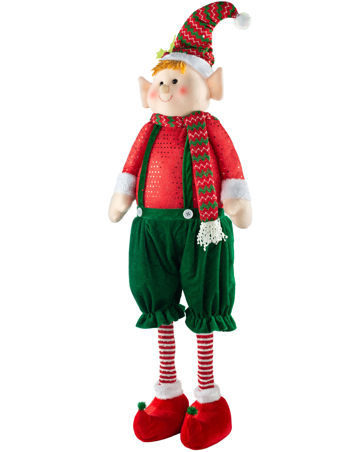 Standing Elf Figurine with Extendable Legs, 60-109 cm