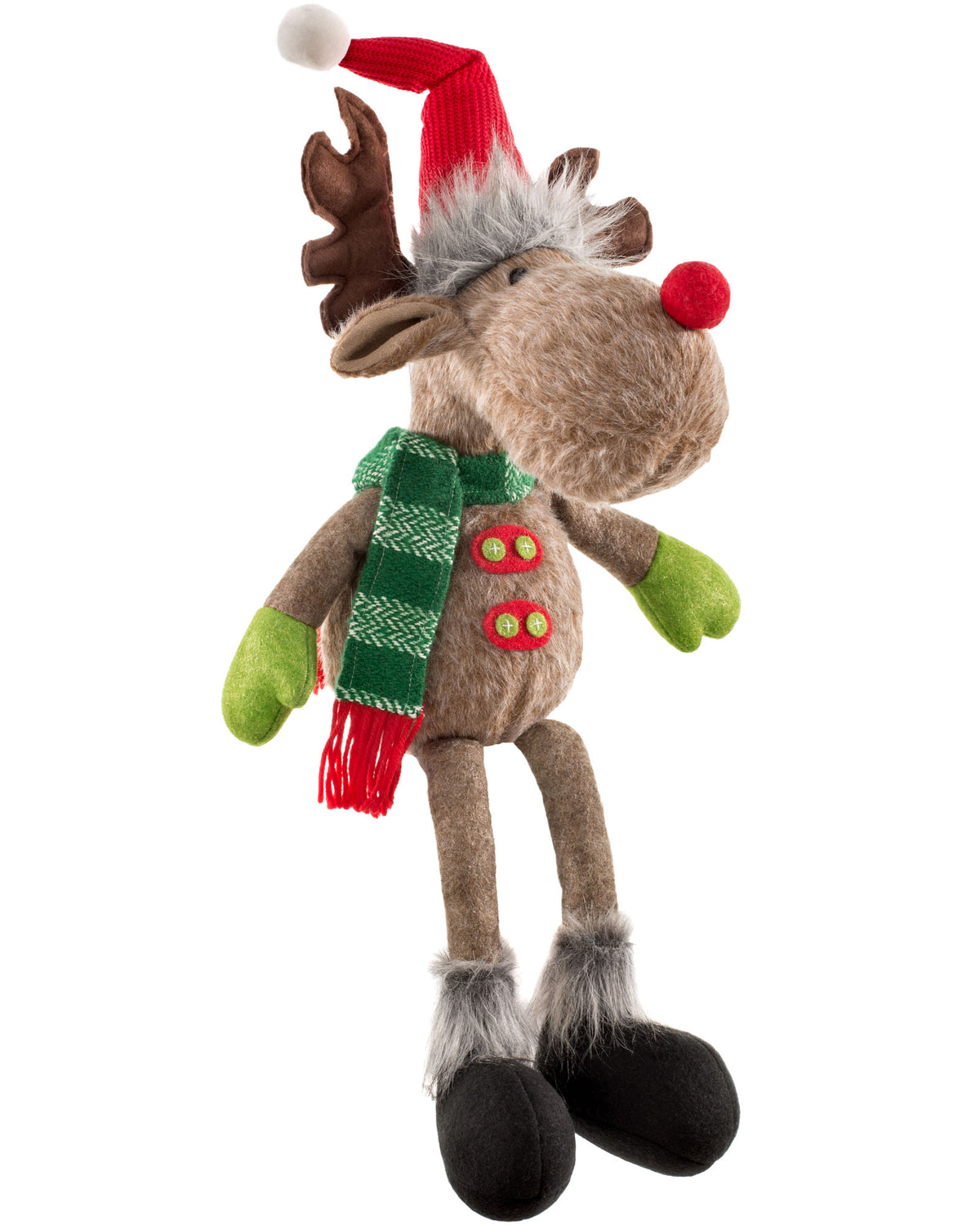 Sitting Reindeer Figurine, 52 cm