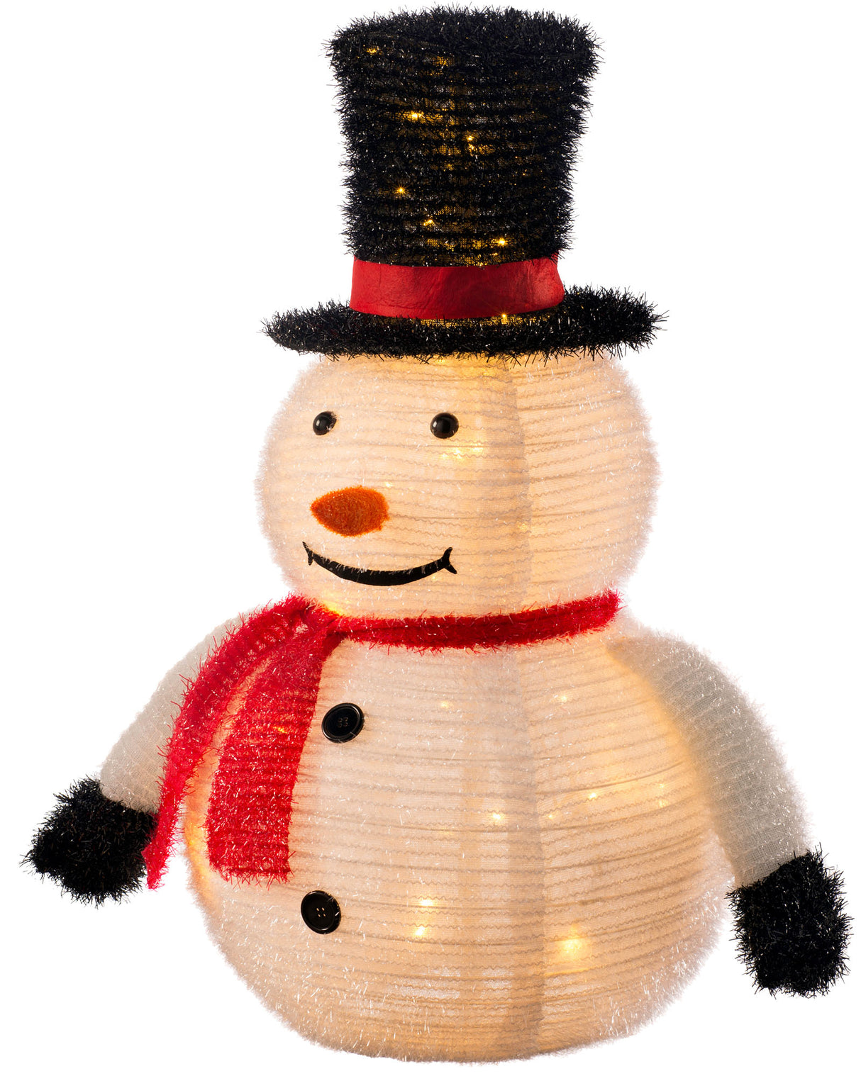 Pre-Lit Pop-Up Snowman, 80 cm