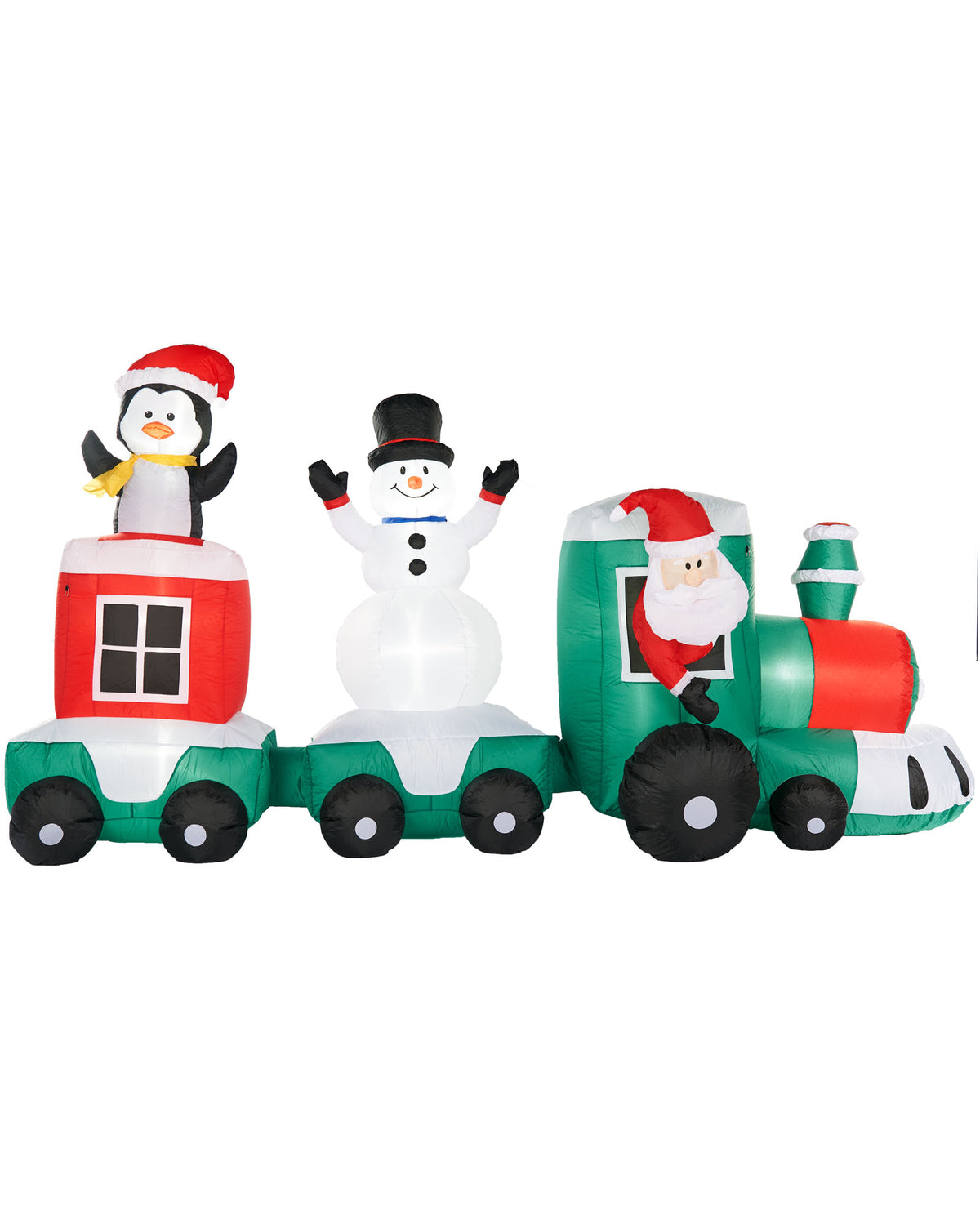 Pre-Lit Inflatable Train, 10.5 ft